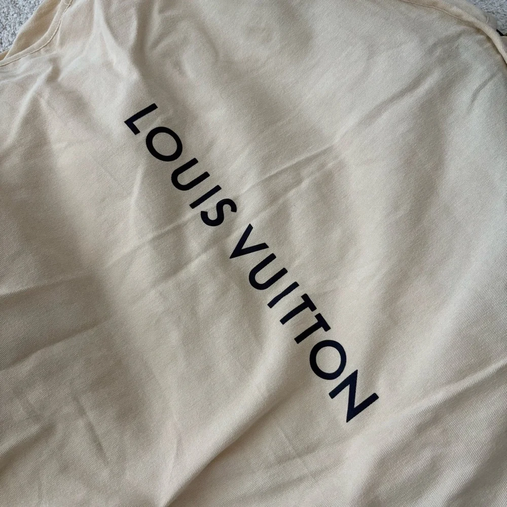 Louis Vuitton Beige Garment Bag & Logo Hanger